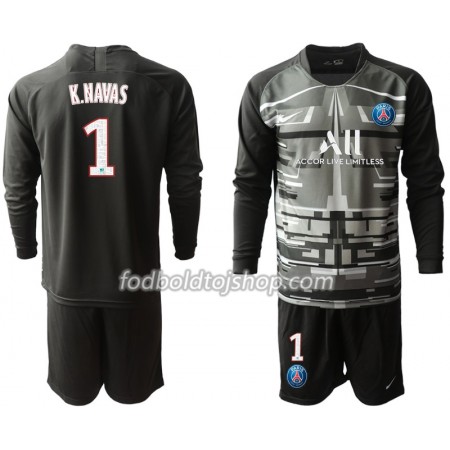 Paris Saint-Germain Målmands Fodboldsæt K NAVAS 1 Børn IV 2019-20 L/S (+ Korte bukser)